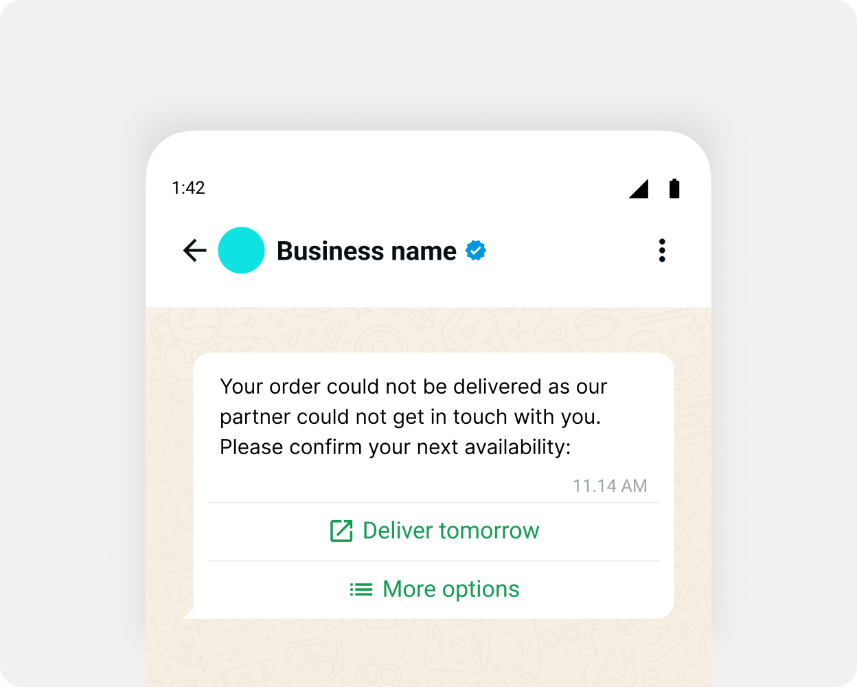 Failed delivery management with proactive notifications - Banner