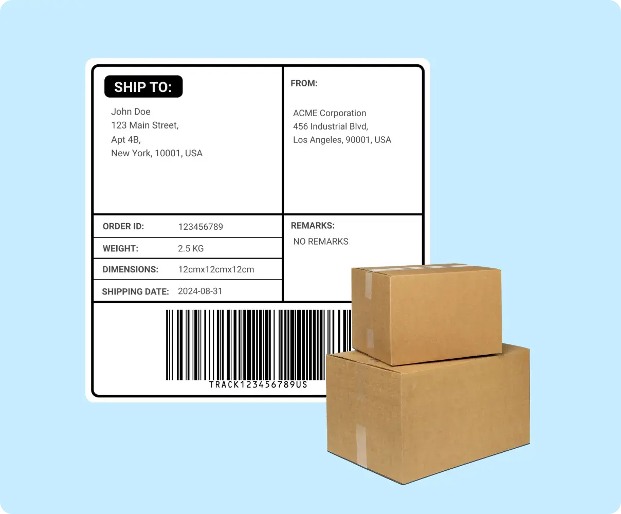 Carrier-compliant labels, instantly